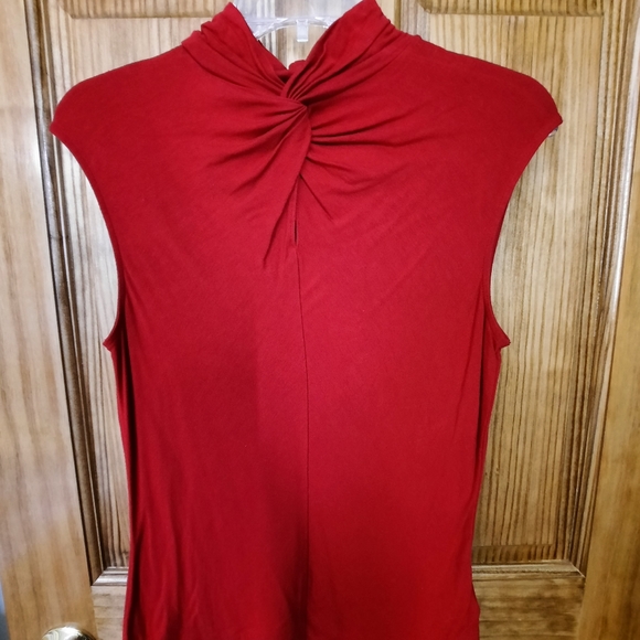 Worthington Tops - Worthington, red, sleeveless top, size medium